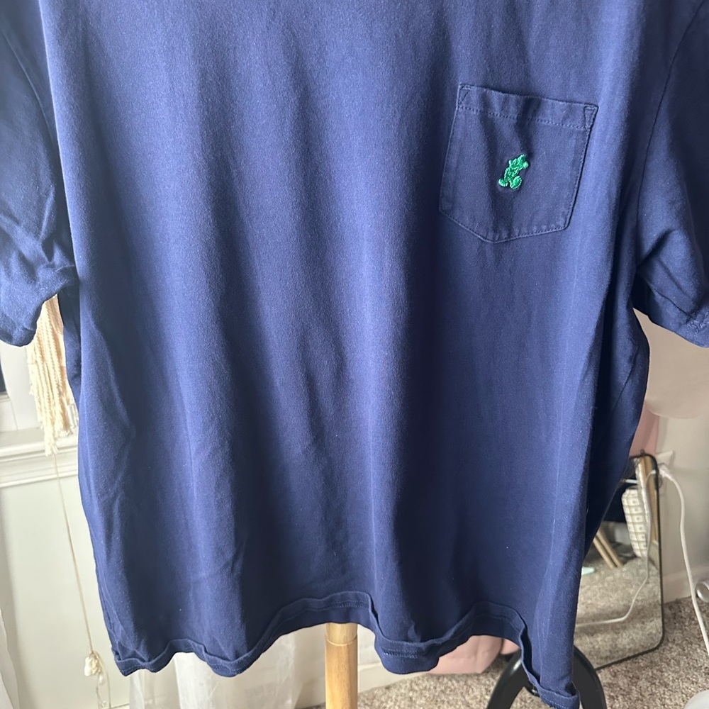 90’s Walt Disney world solid blueTee shirt. Mickey Mouse pocket XXL